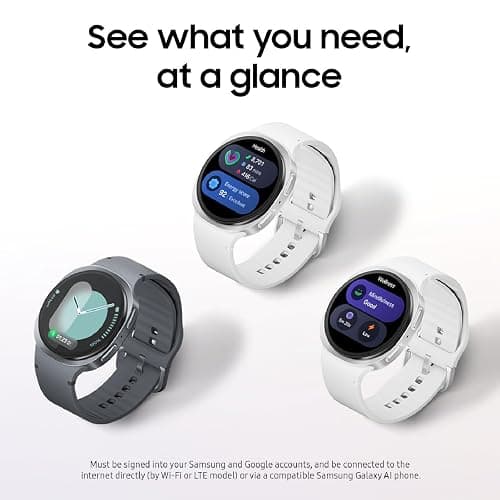 Samsung Galaxy Watch 8 (2025) 44mm Bluetooth Smartwatch, Cushion Design, Fitness Tracker, Sleep Coaching, Running Coach, Energy Score, Heart Rate Tracking, Graphite [US Version, 2 Yr Warranty] thumbnail 6