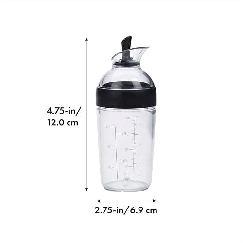 OXO Good Grips Little Salad Dressing Shaker - Black, Small thumbnail 3