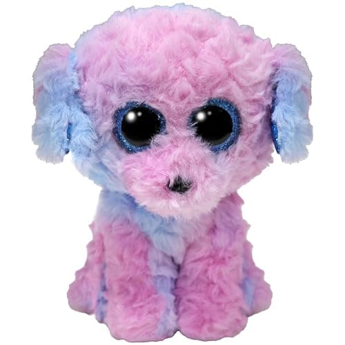 Ty Beanie Boos – Poodle Flora with Big Bright Blue Eyes, The Plush with Big Bright Eyes – 15 cm – T37389 - Image 1