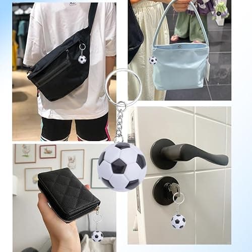 Basketball Soccer Keychain Gifts for Coach Baseball Keyring Accessories for Men Women Party Favors for Women Men thumbnail 5
