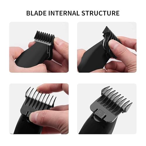 T Outliners Guards for Andis T Outliner, From 1/16-3/8 inch Snap-on Blade Attachment Combs Set, 4 Pack thumbnail 3
