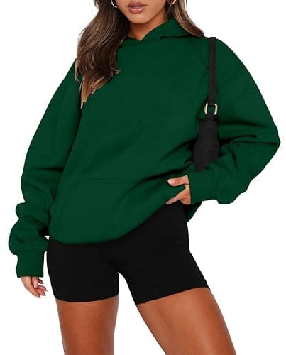onlypuff Women Pullover Sweatshirt Long Sleeve Hoodies Kangaroo Pocket Fleece Basic Sweater - Image 1