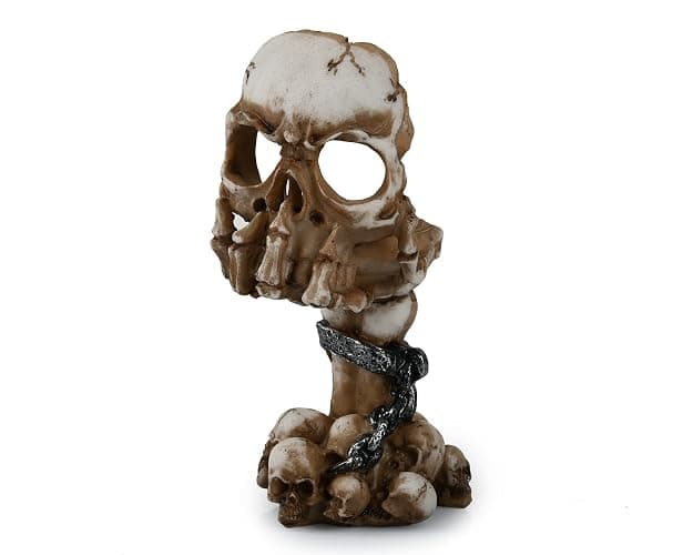 DS. DISTINCTIVE STYLE Skull Candle Holder 6.3 Inch Tea Light Holder Small Gothic Home Decor Halloween Decorations - Image 1