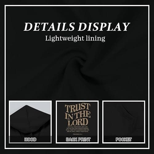 Kelxjia Trust In The Lord Graphic Hoodie For Girls Christian Jesus Hoodie Kids Faith Hooded Sweatshirt Preppy Pullover Tops thumbnail 7