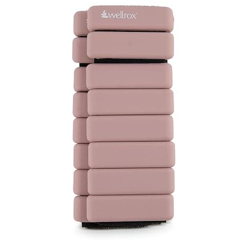 Wellrox Weighted Bangles – Adjustable Ankle and Wrist Weights for Women & Men – Set of Ankle Weights 2 lbs (1 lb Each Wrist Weight) | Weighted Arm Bands for Pilates, Yoga, Running & Walking thumbnail 2