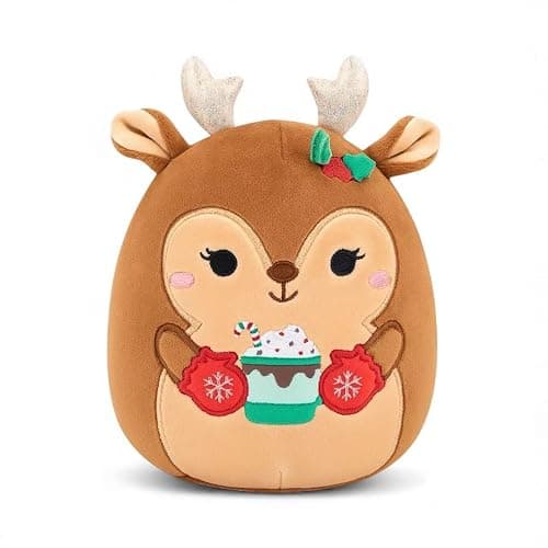 Squishmallows Officially Licensed Kellytoy Christmas 2025 Squad Plush -Squishy Stuffed Animal Toy - Gift for Kids, Girls & Boys - 8 Inch (Darla Deer) - Image 1