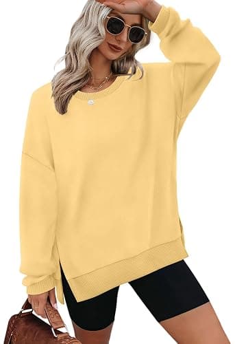 XIEERDUO Womens Oversized Sweatshirts Pullover Casual Crewneck Long Sleeve Tops Comfy - Image 1