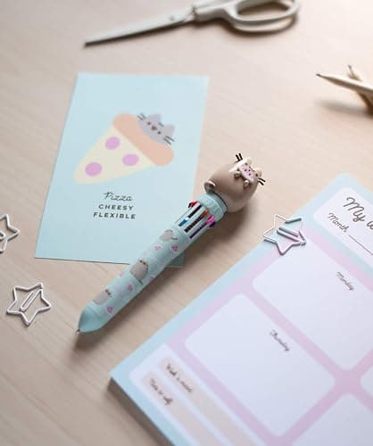 Grupo Erik Pusheen Pen, 10 in 1 Ballpoint Pen With 3D Pusheen Topper | Kawaii Pen | Multicoloured Pen | Pusheen Gift - Kawaii Stationery thumbnail 6