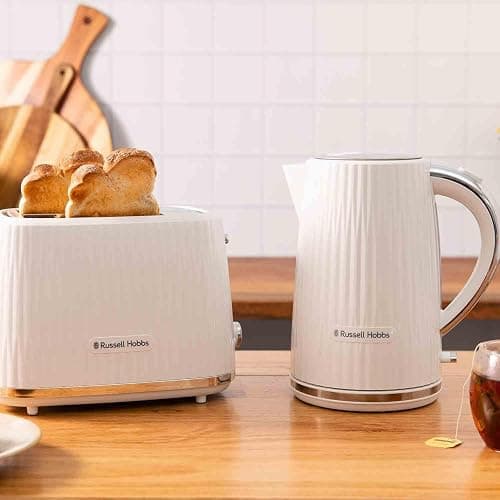 Russell Hobbs Eden 2 Slice Toaster (6 Browning settings, High lift feature, Frozen, reheat, cancel functions, Removable crumb tray, 800W, White) 27370 thumbnail 8