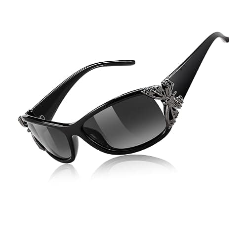 FEISEDY Trendy Polarized Y2K Sunglasses Wrap Around Butterfly Design Fashion Sunnies UV400 Protection B0078 - Image 1