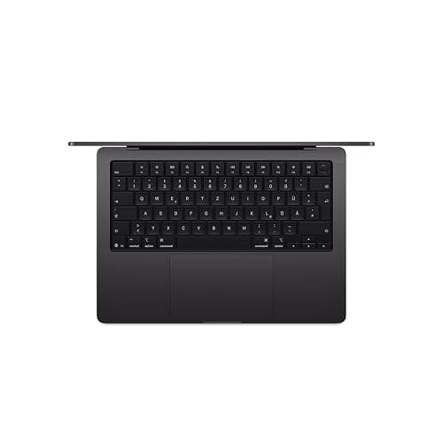 Apple MacBook Pro 14,2" Laptop mit M5 Chip, 10-Core CPU, 10-Core GPU: Entwickelt für Apple Intelligence, Liquid Retina XDR Display, 16GB gemeinsamer Arbeitsspeicher, 512GB SSD Speicher; Space Schwarz thumbnail 2