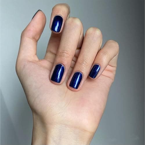 COSMOO Blue Nail Polish, 12ml Quick Dry Nail Lacquer, Super Lustrous Nail Enamel Polish, Shimmer Iridescent Ultrachrome Art Varnish, 0.41 fl oz thumbnail 8