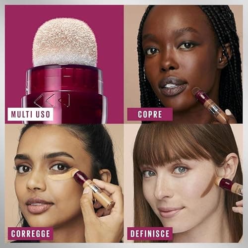 Maybelline New York Correttore Multi-Uso, Idratante e con Coprenza Modulabile, Imperfezioni e Occhiaie Coperte, Con Bacche di Goji e Haloxyl, Cancella Età, Tonalità: 01 Light, 6,8 ml thumbnail 5