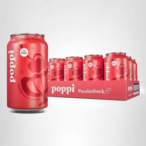 Poppi Prebiotic Soda, Sparkling Water & Fruit Juice, Shirley Temple, 12 Oz, 12 Pack thumbnail 7
