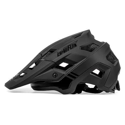 BATFOX Bike Helmet,Mountain Bike Helmet Helmets for Men Women Adults Youth - Black - M(54-57CM) thumbnail 2