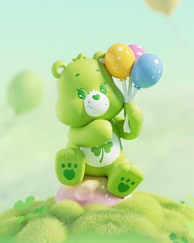 MINISO Care Bears Healing Planet Series Blind Box Soft Vinyl Toy Cute Mystery Animal Figurines, Collectible Surprise Gift Figure Model Random Design for Home Decor Birthday Gifts, Single Box thumbnail 8