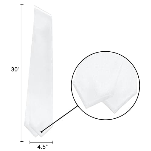 TngHui Plain Graduation Stole 60” Long Rich In Color & Customization Is Acceptable thumbnail 4