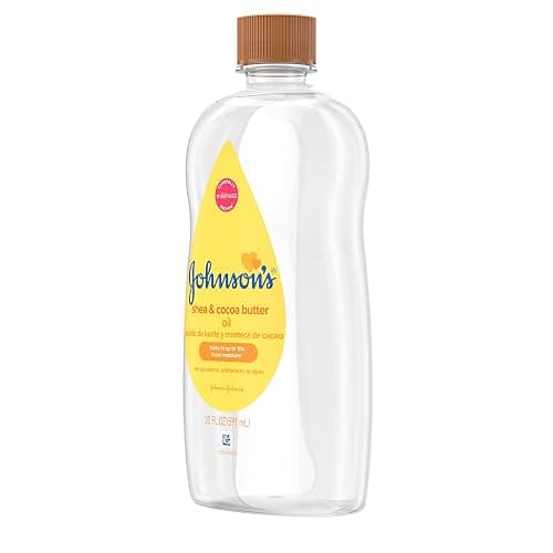 Johnson's Baby Oil, Mineral Oil Enriched with Shea & Cocoa Butter to Prevent Moisture Loss, Hypoallergenic, 20 fl. oz thumbnail 5