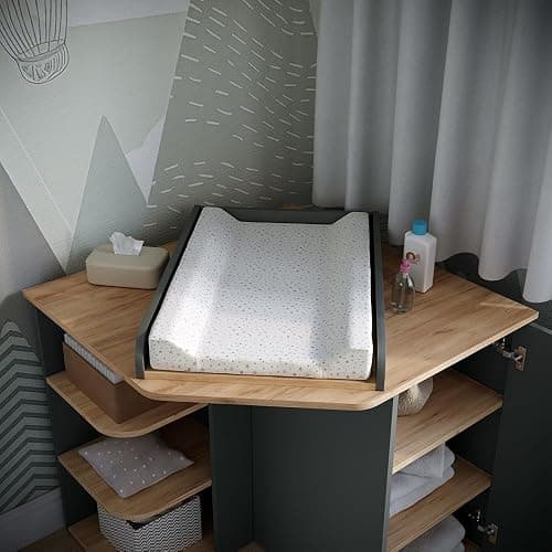 Vicco Commode à Langer Kristian, Anthracite/Artisan, 85x77.3cm avec 3 Compartiments fermés thumbnail 4