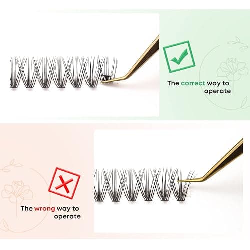 WONSIS Lash Clusters, Individual Lashes, 240 Pcs 20D Individual Lash Extensions, Volume Soft Lightweight Reusable DIY Eyelash Extensions, Thickness 0.07mm C Curl False Eyelashes 8/9/10/11/12mm thumbnail 3