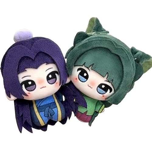MABAIUDE Maomao and Jinshi Plush Figure Anime Soft Stuffed Doll Maomao Plush Schoolbag Wallet Pendant Charm Mini Hug Pillow Decoration Collectible Gifts - Image 1