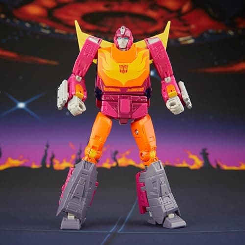 Transformers Studio Series MTMTE Collection Voyager Movie Autobot Hot Rod Action Figure | Transformers Studio Series 6 Inch Action Figure Voyager Class Exclusive - Hot Rod thumbnail 2
