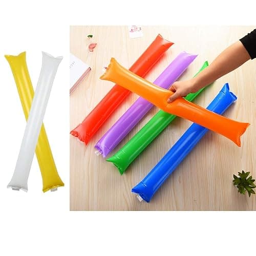 Creatyi 40 PCS Thicken Bam Bam Thunder Sticks Cheering Sticks Cheerleading Cheering Sticks for Sports Cheers Ball Dance Basketball Football Noisemakers thumbnail 7