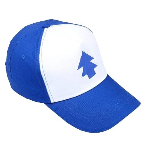 QOHNK New Unisex Women Men Curved Blue Pine Tree Dipper Gravity Falls Cartoon Mesh Hat Cap Trucker Baseball Hat thumbnail 4