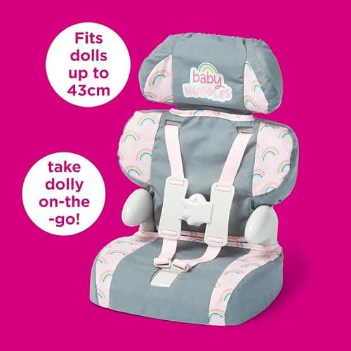Casdon Grey Car Booster Seat. Dolls Car Booster Seat For Children Aged 3+. Suits Dolls Up To 35cm In Size thumbnail 4