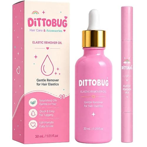 BCYXLR Dittobug Hair Elastic Remover Oil Pen, 2-Piece Set for Plastic Hair Elastics - Image 1