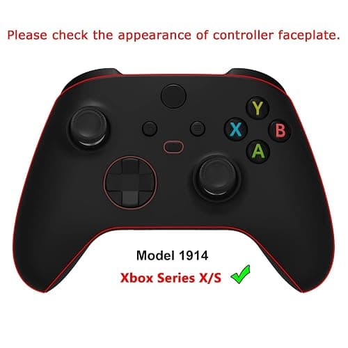 eXtremeRate Full Set Shell Buttons for Xbox Series X & S Controller, Cherry Blossom Whisper Custom Replacement Side Rails Grips Front Back Plate Cover for Xbox Core Wireless Controller - No Console thumbnail 2