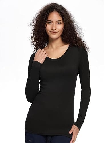 COZYFIT 3 Pack Underscrub Long Sleeve Women - Undershirts for Women Soft Fabric thumbnail 2