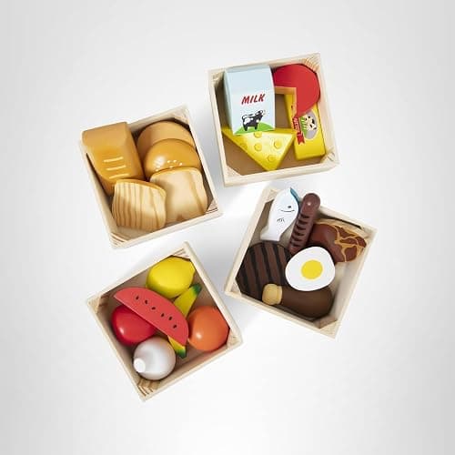 Melissa & Doug Food Groups, 21-Piece Wooden Toys Set of Pretend Play Food & Kids Play Kitchen Accessories, Preschool Toys for Girls & Boys Ages 3+ thumbnail 8