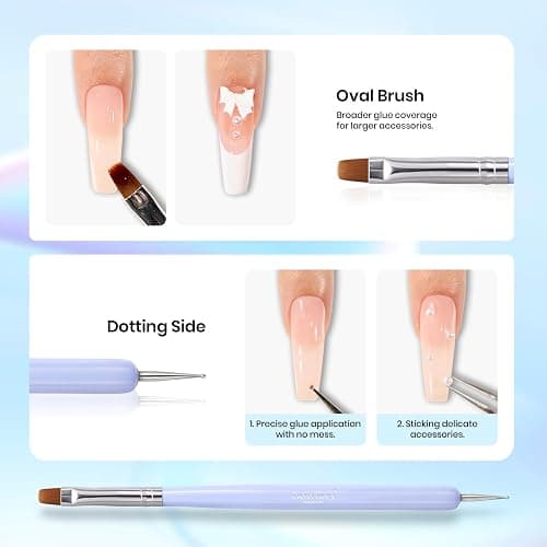Gel Nail Art With Crome  thumbnail 6
