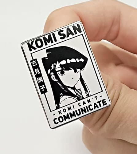 Komi-san Protection Division In We Trust Komi Can't Communicate Anime Manga 1.2" Enamel Pin Badge thumbnail 3