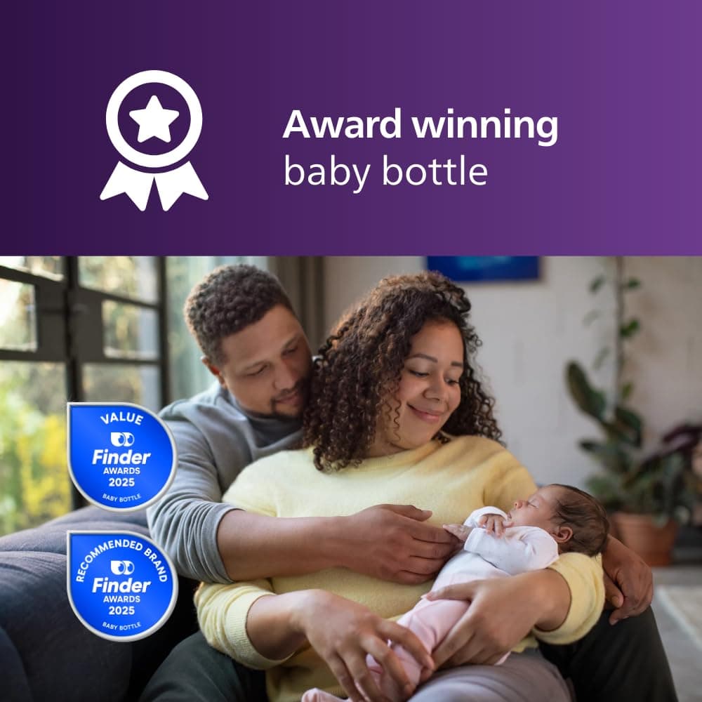 Philips Avent Natural Response Baby Bottles 4oz/125 ml with Slow Flow Teat (Flow 2), 2-Pack, SCY900/02 thumbnail 7