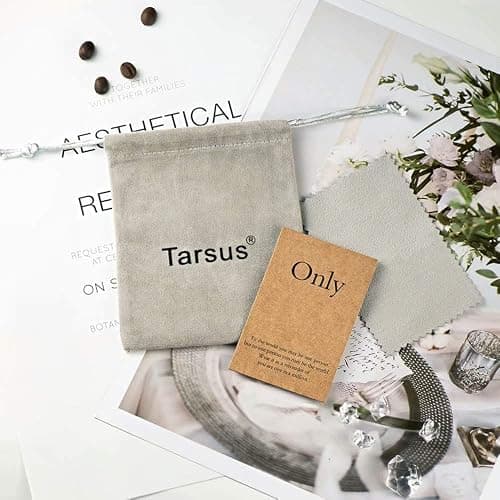 Tarsus Initial Cubic Zirconia Necklace Jewelry Gifts for Women Adjustable Chain 18" + 2" - Silver-A-Diamond style thumbnail 7