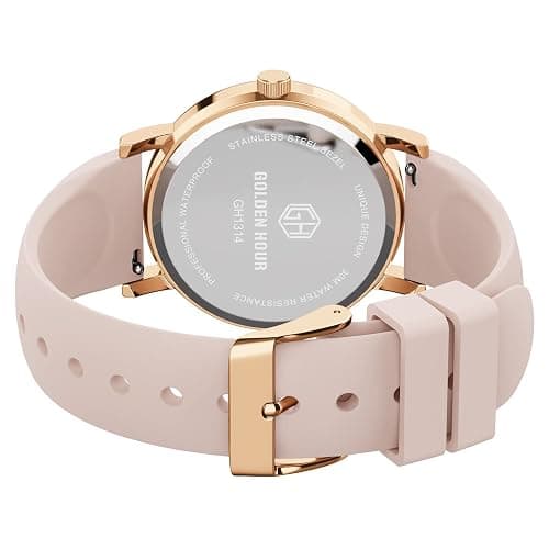 GOLDEN HOUR Waterproof Nurse Watch for Medical Professionals, Students Women Men - Military Time Luminouse Easy Read Dial, 24 Hour with Second Hand, Colorful Silicone Band thumbnail 4