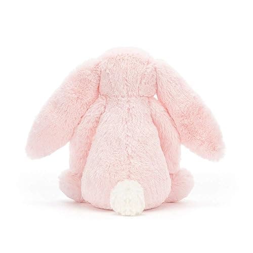 Jellycat Bashful Pink Bunny Stuffed Animal, Medium | Dimensions: 12.2in x 4.7in x 3.5in Sitting Height: 9in thumbnail 3
