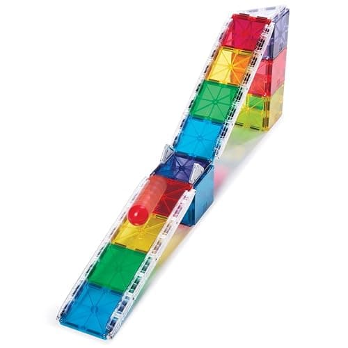 MAGNA-TILES Rail Racers 33-Piece Magnetic Construction Set, The Original Magnetic Building Brand thumbnail 6