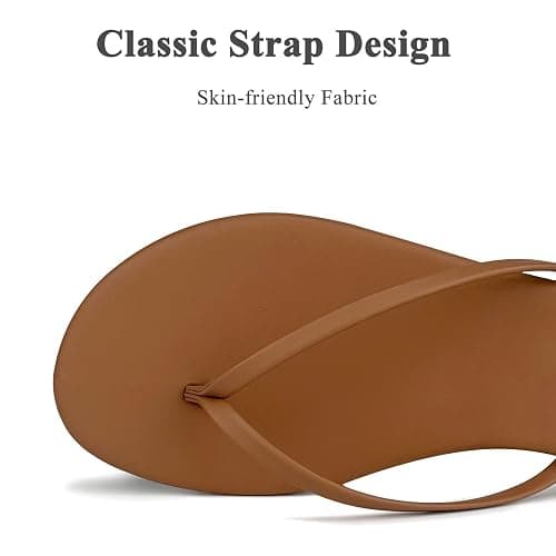 Cheval Flat Leather Flip Flops for Women, Comfortable Dressy Thong Sandals 2026 Summer and Spring Vacation Essentials, Chanclas Para Mujer thumbnail 4