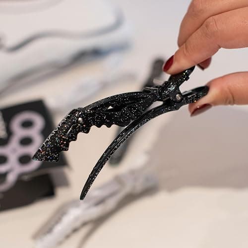 FRAMAR Glitter Hair Clip Set, Alligator Clips For Hair Styling – 4 Pack | Hair Styling Clips Sectioning, Glitter Hair Clips For Women Styling, Salon Hair Clips, Firm Hold Without Slipping thumbnail 4