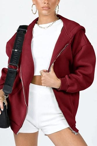 PRETTYGARDEN Women's 2025 Zip Up Y2K Hoodies Casual Long Sleeve Sweatshirts Fall Spring Track Jackets with Pockets thumbnail 2