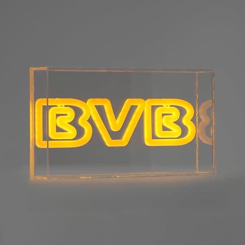BVB Borussia Dortmund LED Lichtbox, Offizielles Merchandise, Gelb-Schwarz, Dekorative Beleuchtung thumbnail 2
