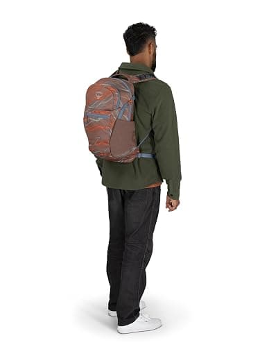 Osprey Daylite Plus Commuter Backpack - Lightweight, Everyday Pack with Laptop Sleeve and Water Bottle Pockets - Ideal for Work, School, and Travel with Storage, Smoky Desert Print/Magma Brown thumbnail 9