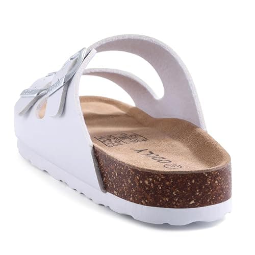 ODOLY Unisex Cork Footbed Slide Sandal, Arch Support Summer Outdoor Sandals with Adjustable Buckle for Women and Men thumbnail 5