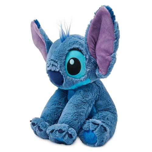 DISNEY STORE Official Stitch Medium Soft Toy for Kids, Cuddly Character with Fuzzy Texture and Embroidered Details, Flexible Floppy Ears, Disney Plushy Suitable for All Ages. thumbnail 3