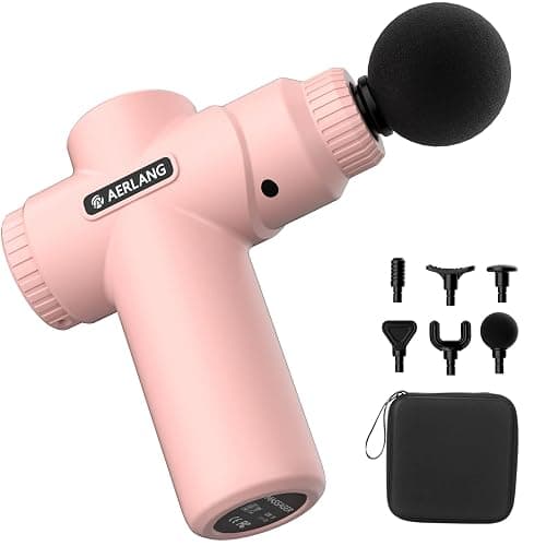 AERLANG Massage Gun,Powerful Massage Gun Deep Tissue,Handheld Percussion Massager Portable Muscle Massager Muscle Massagers Gun for Home Office Gym-Birthday Gifts for Mom Women Girlfriend Gifts - Image 1