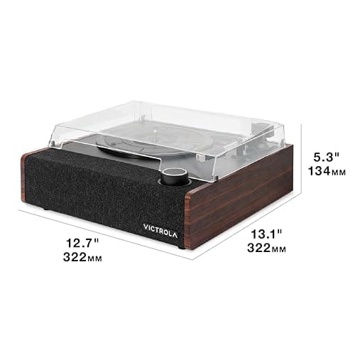 Victrola Eastwood II Record Player with Speakers – Bluetooth 5.1 and Vinyl Stream Technology, Vintage Style 3-Speed Vinyl Player, Audio Technica AT-3600LA Cartridge (Oak) thumbnail 9