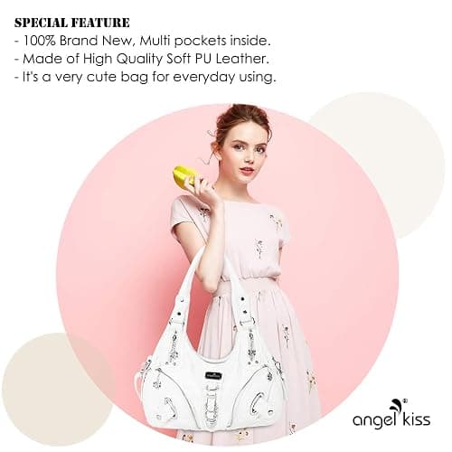 Angelkiss Hobo Purses and handbags for Women Satchel Handbag Women Purses Large Daily Shoulder Bags | Purses, handbags, Handbag, Women Purses, Large, Daily thumbnail 2